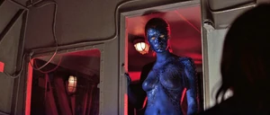 Mystique stares coldly at Rogue.