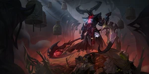 Rhaast as he appears in Legends of Runeterra.