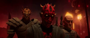 Savage, Maul, and Vizsla going to recruit the Black Sun.