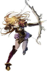 Clarisse's battle portrait in Fire Emblem Heroes.