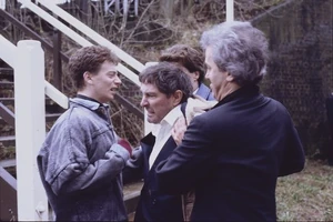 Alan attempts to lash out at Martin after finding out that the latter had collaborated with the police in catching him.