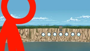 The Dark Lord glares at the shack.