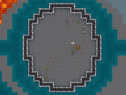 Many types of goblins fighting inside the Object Testing Arena. (premium version)