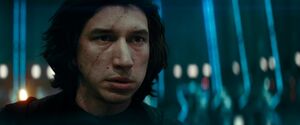 Kylo trying to convince Rey to join him to defeat Palpatine and take his throne together.