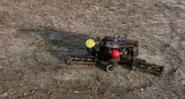 The Lawnmower spinning around in Anger.