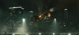 Jakande's helicopter spins out of control.