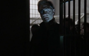 The Governor inside the prison.