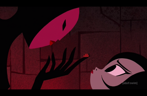 "Ashi. These frivolous distractions are poisons for your mission. They are not part of Aku's order."