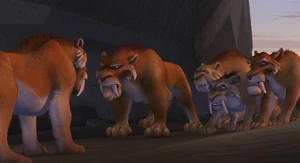 "Where's the baby?" (Diego: I lost it over the falls.)