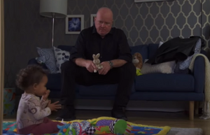 Phil Mitchell meeting Sharon's granddaughter Alyssa Lennox.