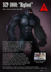 Bigfoot's Sad Origin Story - SCP-1000 