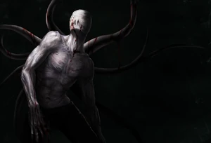 Slender Man without his shirt.