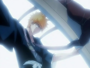 Ichigo is impaled by Grand Fisher