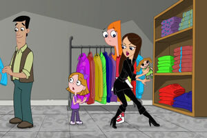 Vanessa snatches her Mary McGuffin doll from a little girl, an act witnessed by Candace herself.