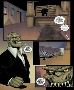 Killer Croc finally at peace.