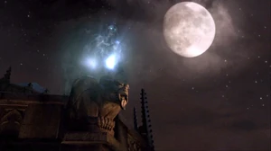 Darkseid transforming into a flock of ravens.