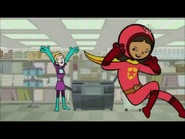 Lady Reundaunt Woman made a evil copy of Wordgirl