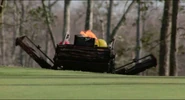 The Lawnmower in flames