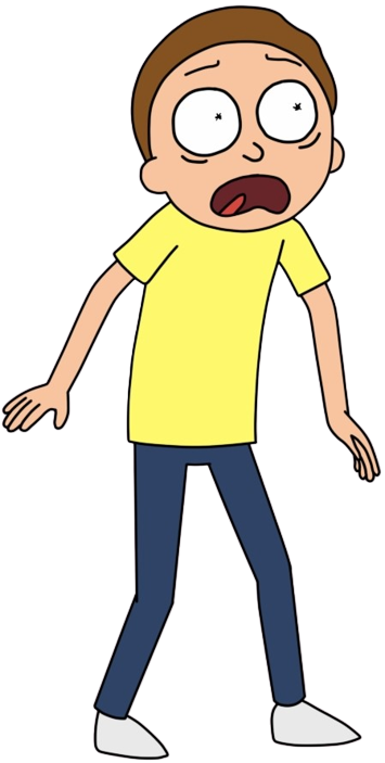 Morty Face Png - Rick And Morty Scared Face Clipart, transparent