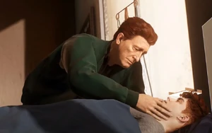 Norman Osborn in the ending of Marvel Spider man 2.png (464 KB) Norman tending to a comatose Harry.