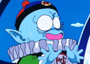 Pilaf talking to King Piccolo.