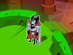 Vlad intimidated at the sight of accidently reawakening Pariah Dark.