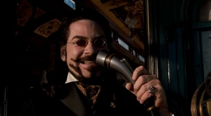 Arliss Loveless 5.jpg (76 KB) Loveless taunting Captain James West and Marshal Artemus Gordon as he leaves them to die.