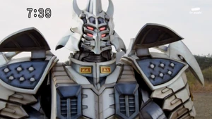 Robogog about to fire his missiles.