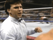 Shane as a referee in the 1988 and 1990 where he was known as "Shane Stevens".