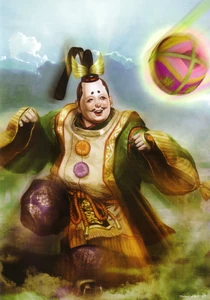 Yoshimoto in Samurai Warriors 3.