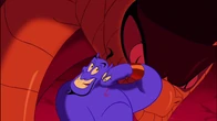 Jafar sneering at Genie.