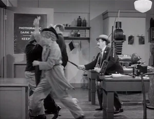 Grover temporarily disarmed by Flywheel