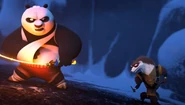 Klaus fighting Po.
