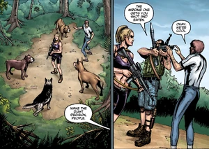 Steve meeting Clint Long for the first time.