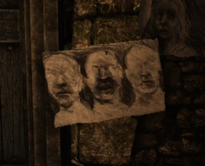 A possible drawing of eyeless Suitors.
