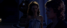 Padmé asks her husband what's bothering him who informs her she will die in childbirth.