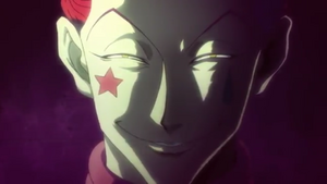 Hisoka's creepy grin