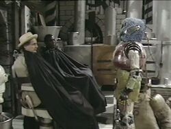 The Kandy Man with the Seventh Doctor and Earl Sigma.