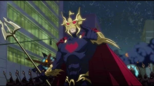 Ocean Master leading an attack on the city.