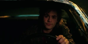Billy about to drive to the Byers' house.
