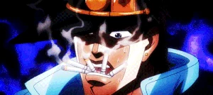 Oingo smoking multiple cigarettes at once.