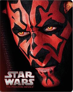 Darth Maul on the poster of Star Wars: Episode I The Phantom Menace steelbook.