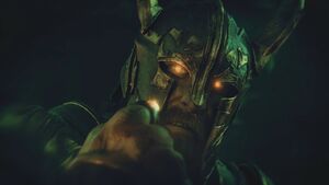 Helm corrupted by the Nazgul ring.