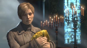 Ana with the urn containing the Divine Source