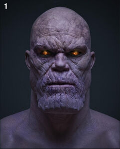 Prosthetic Thanos head.