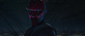 Maul’s furious stare as he reached the top of the building, Ahsoka caught up with him.