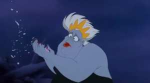 Ursula mourning for Flotsam and Jetsam out of remorse.