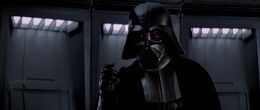 Vader using his Force choking ability.