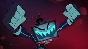 “I F*CKING DID IT!“ Vox celebrating after striking a deal with Alastor.