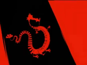 Dragon's silhouette.
